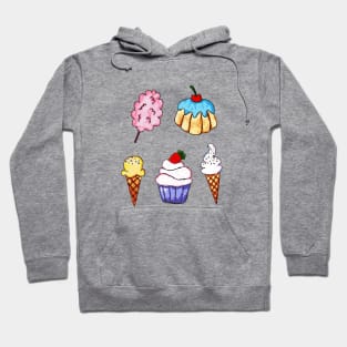 Candies / Sweets / Cupcake / Ice Cream Cone Hoodie